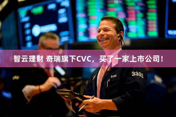 智云理财 奇瑞旗下CVC，买了一家上市公司！