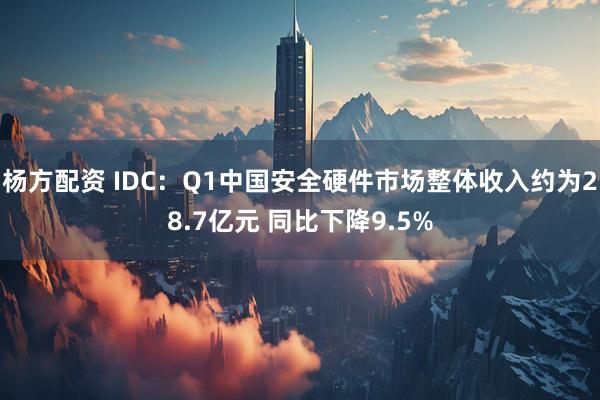 杨方配资 IDC：Q1中国安全硬件市场整体收入约为28.7亿元 同比下降9.5%