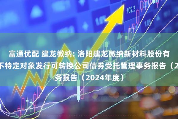 富通优配 建龙微纳: 洛阳建龙微纳新材料股份有限公司向不特定对象发行可转换公司债券受托管理事务报告(2024年度)